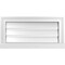 Ekena Millwork Vertical Surface Mount PVC Gable Vent: Functional, w/ 2"W x 2"P Brickmould Sill Frame, 24"W x 12"H GVPVE24X1203SF - alternate 1